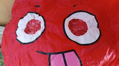 Inflatable red monster costume - inflatable,