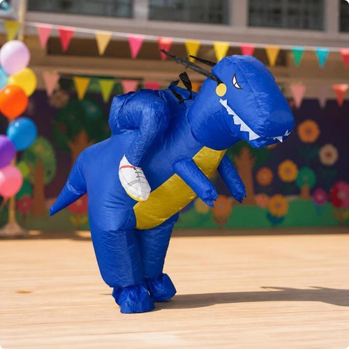 Inflatable dinosaur costume - inflatable,