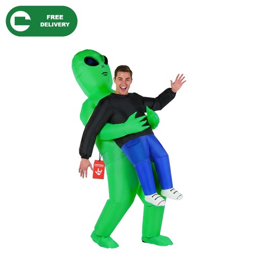 Green inflatable alien costume - inflatable,