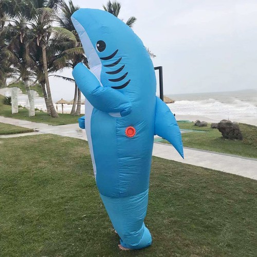 Inflatable funny shark costume - inflatable,