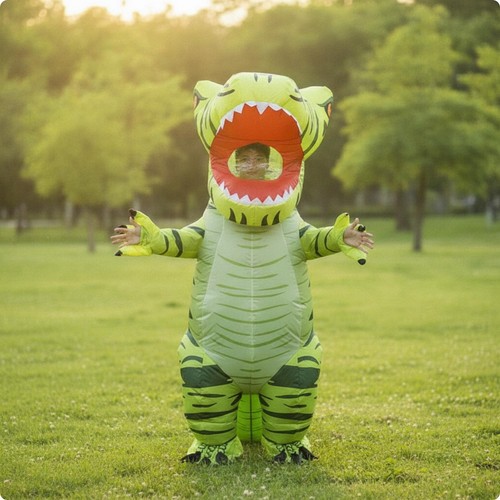Inflatable dinosaur costume - inflatable,